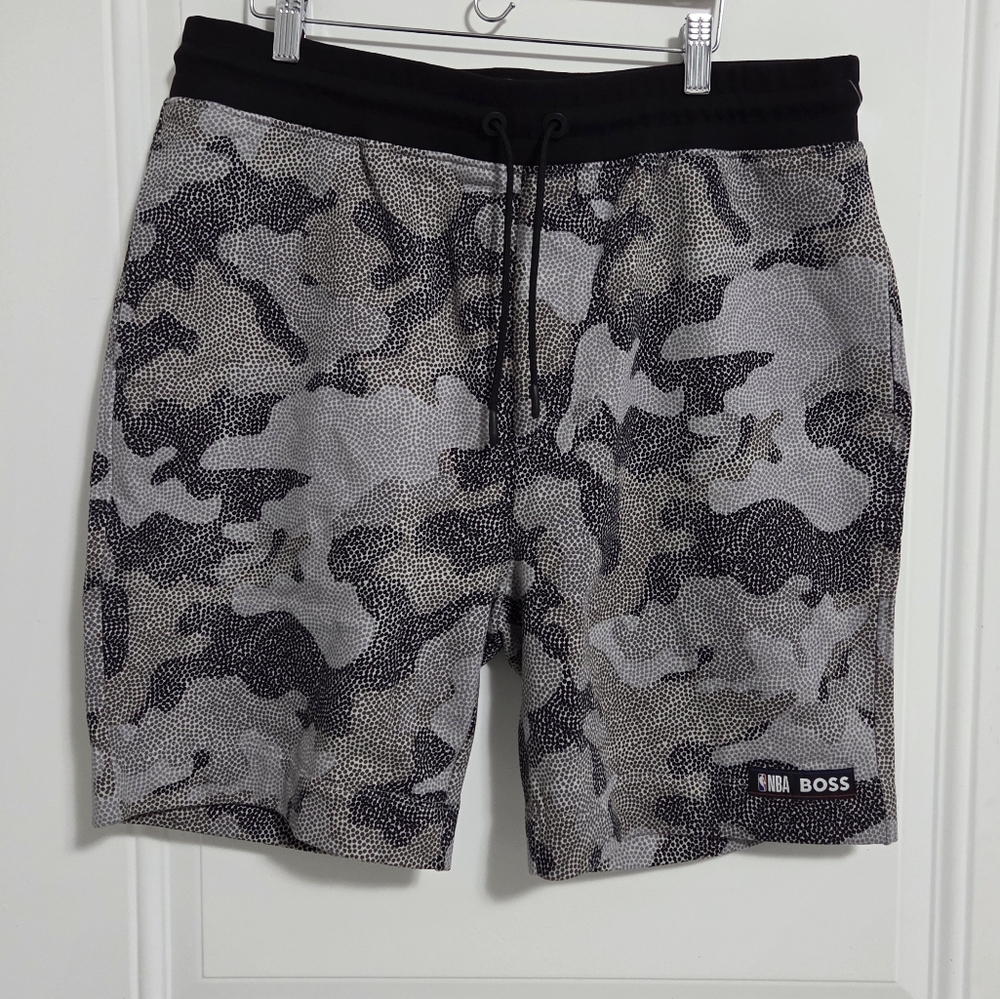 NWT - Hugo Boss x NBA Logo Men's Slam Camo Shorts - Size XL, 3XL